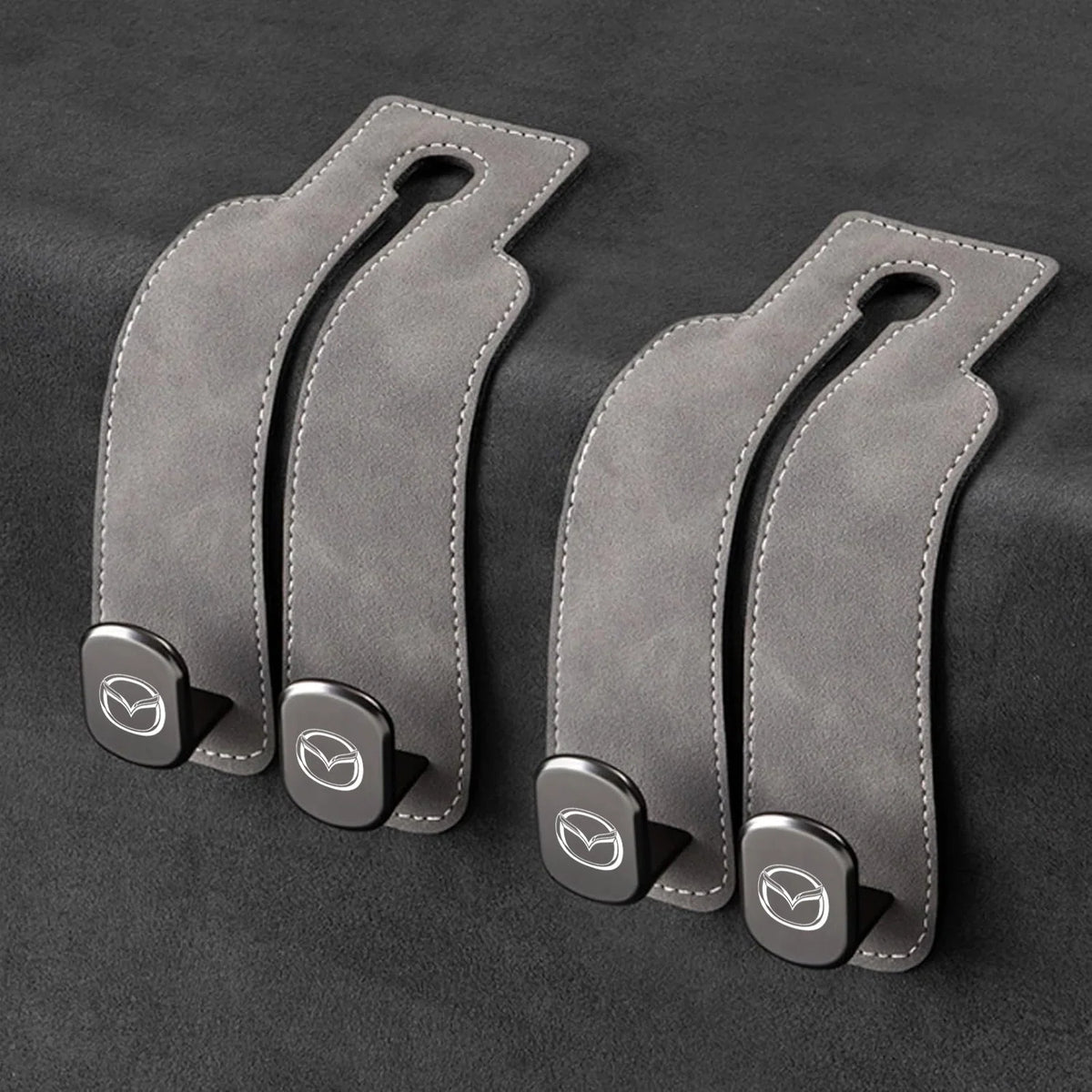 Car Headrest Hooks Foldable Double Hook Set of 2