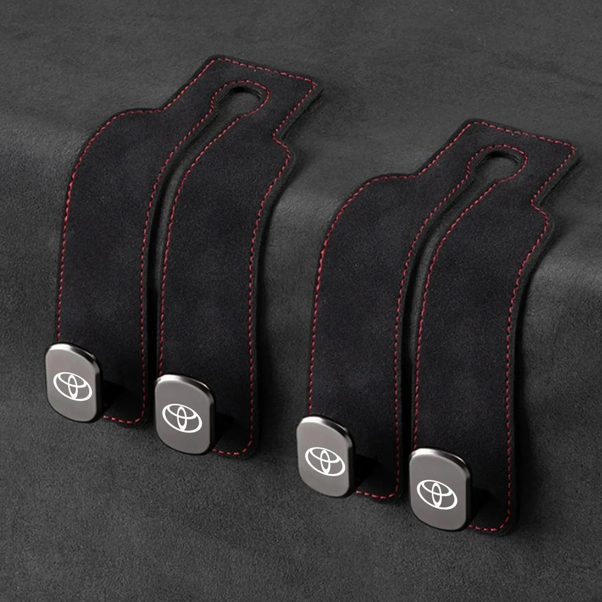 Car Headrest Hooks Foldable Double Hook Set of 2