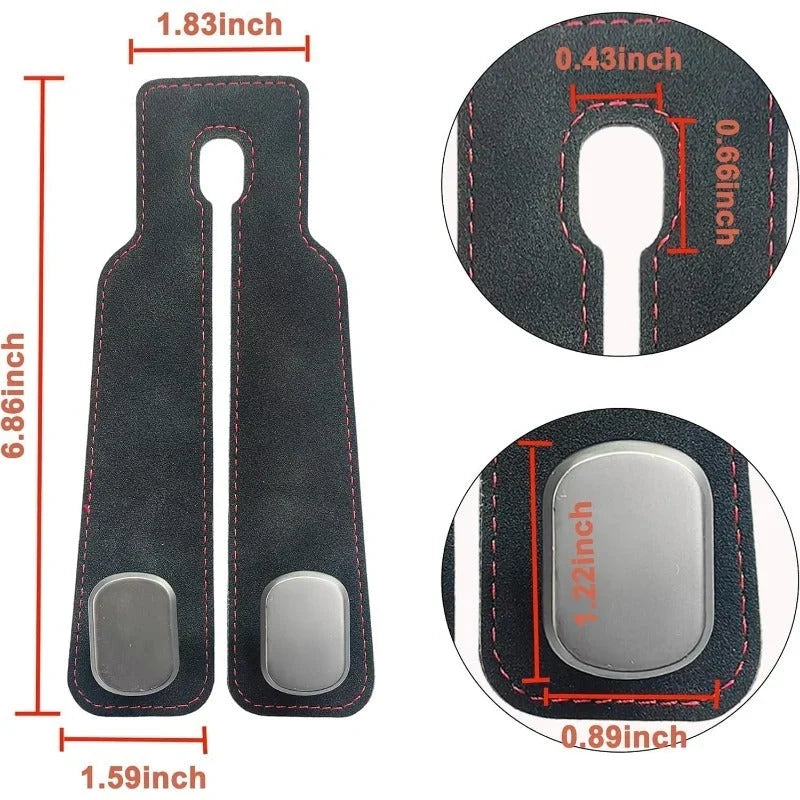 Car Headrest Hooks Foldable Double Hook Set of 2