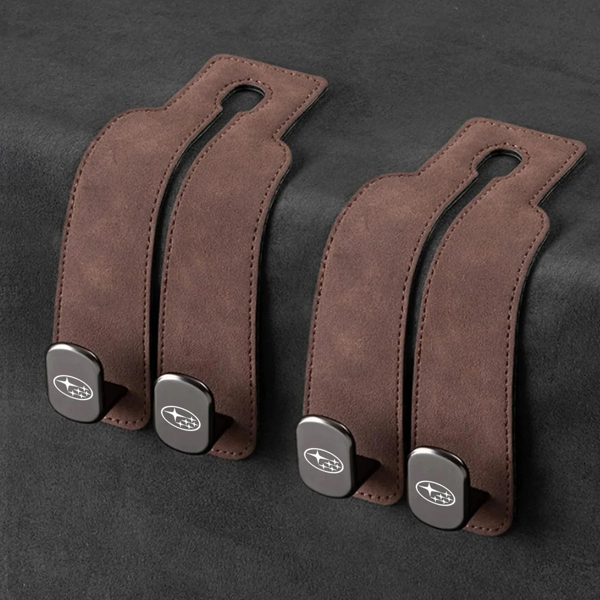 Car Headrest Hooks Foldable Double Hook Set of 2