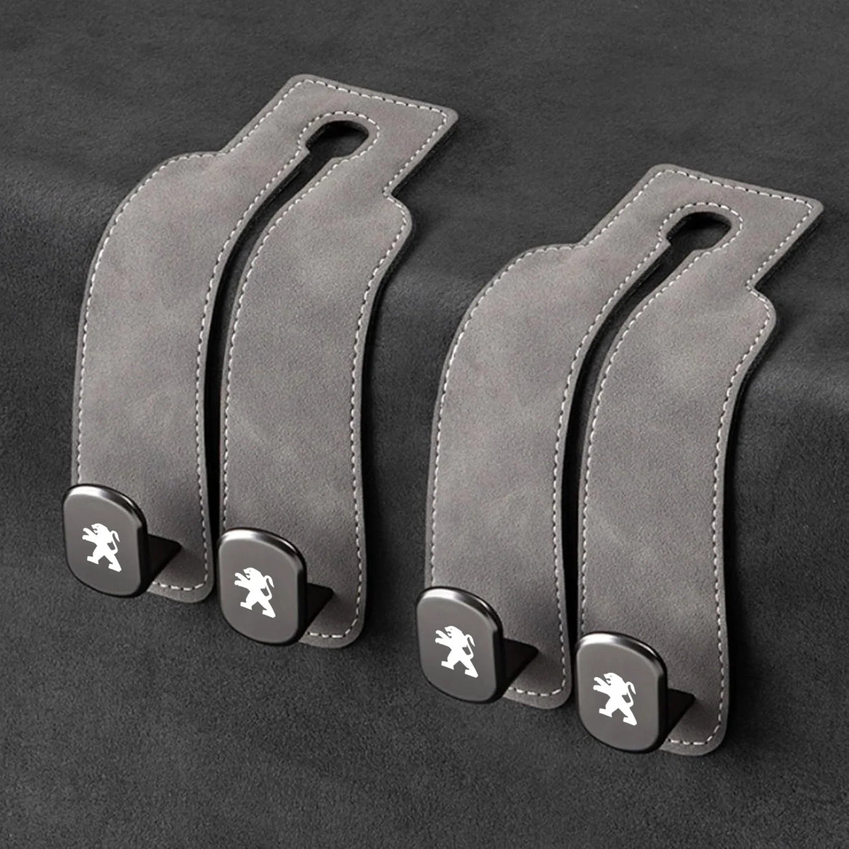 Car Headrest Hooks Foldable Double Hook Set of 2