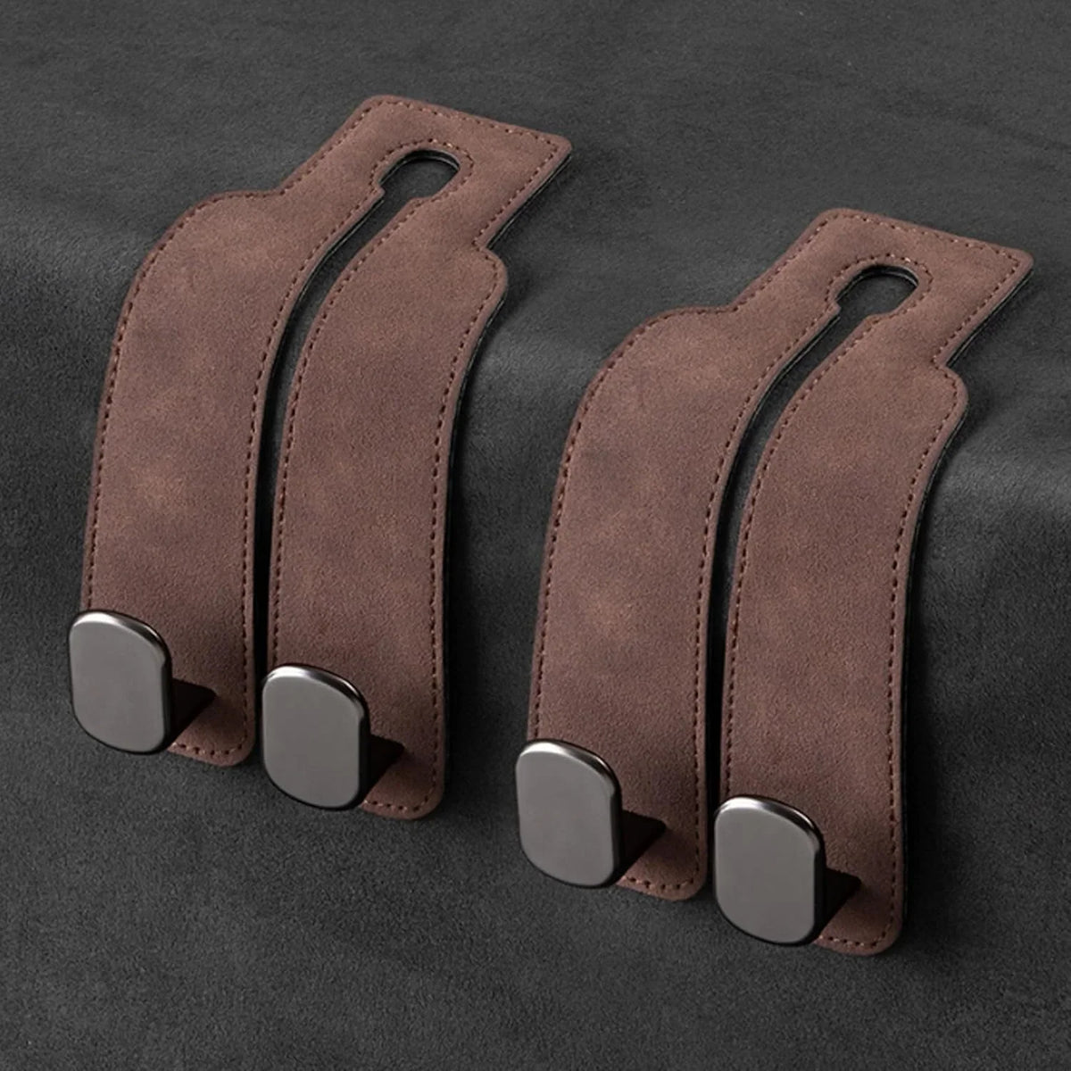Car Headrest Hooks Foldable Double Hook Set of 2