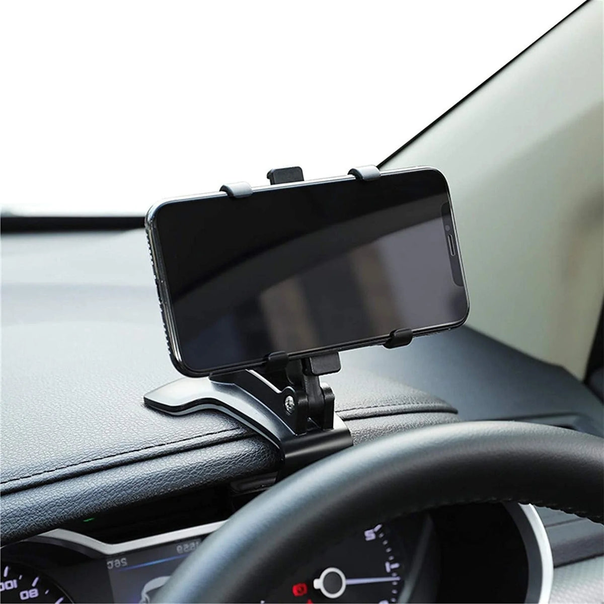 Car Phone Holder 360° Rotating Multi-Mount One-Hand Release