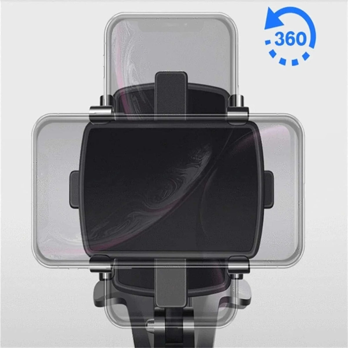 Car Phone Holder 360° Rotating Multi-Mount One-Hand Release