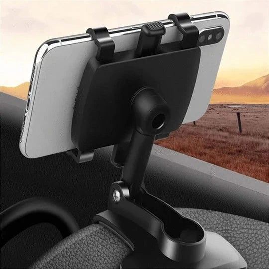 Car Phone Mount 360° Rotating Adjustable Angle Hands-Free Viewing