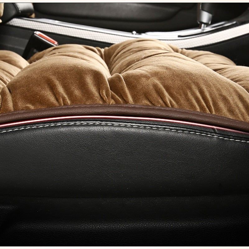 Car Seat Cover Cushioned Short Plush Sponge Padded
