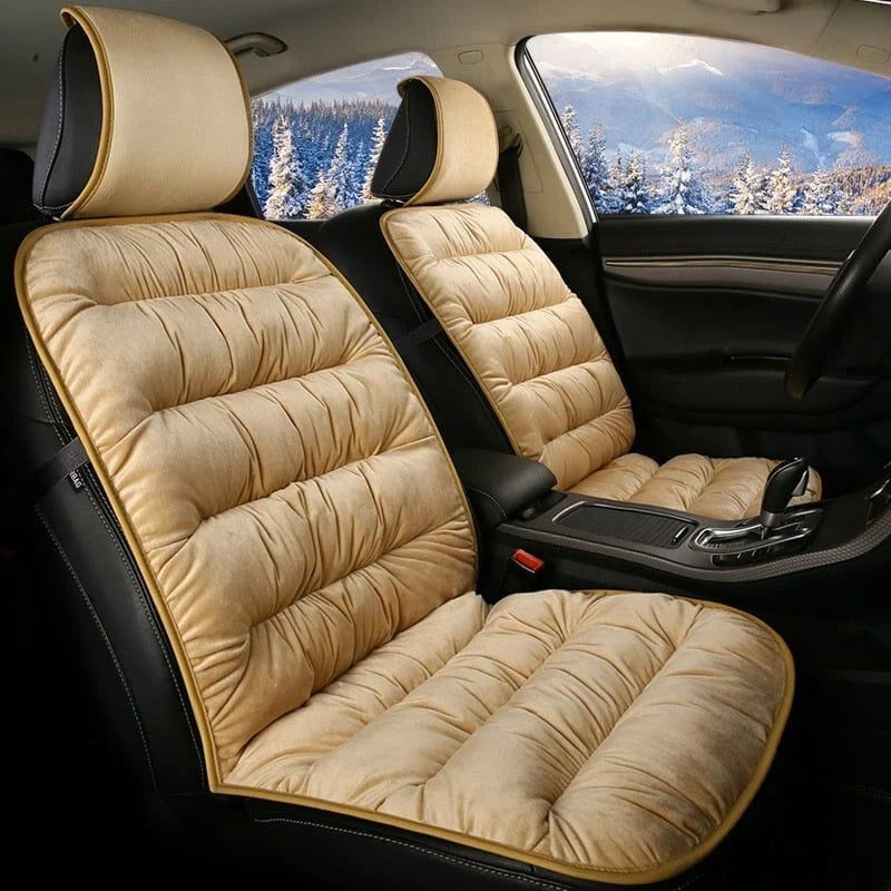 Car Seat Cover Cushioned Short Plush Sponge Padded