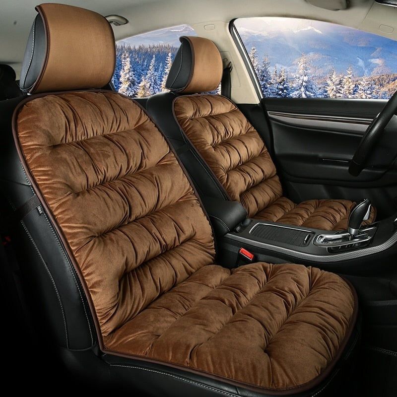 Car Seat Cover Cushioned Short Plush Sponge Padded