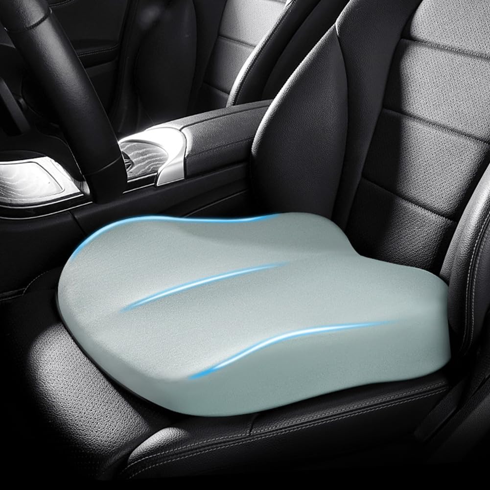 Car Seat Cushion 3-Inch Memory Foam Non-Slip Base