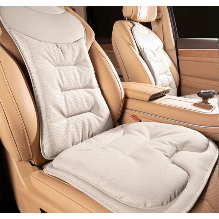 Car Seat Cushion Contoured Lumbar Support Faux Leather