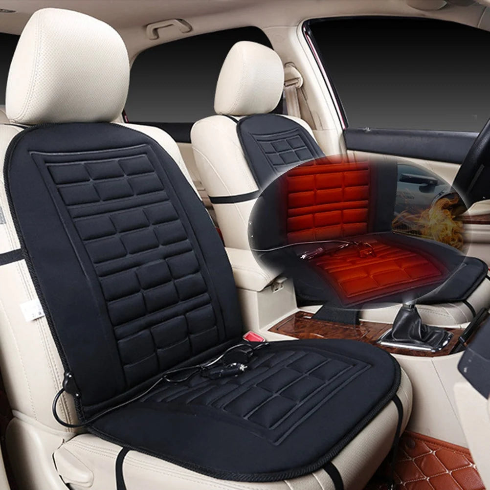 Car Seat Cushion Heated Adjustable 12V Ergonomic Backrest