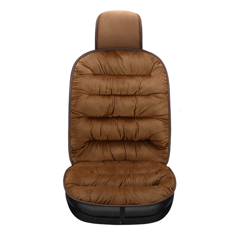 Car Seat Cushion Pad Full-Length Quilted Plush Surface