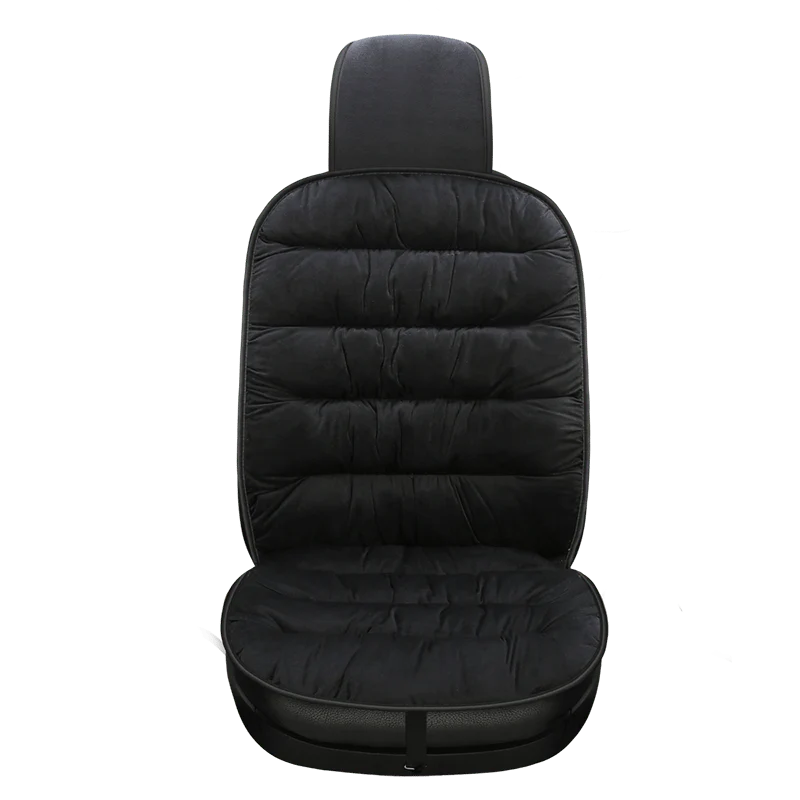Car Seat Cushion Pad Full-Length Quilted Plush Surface