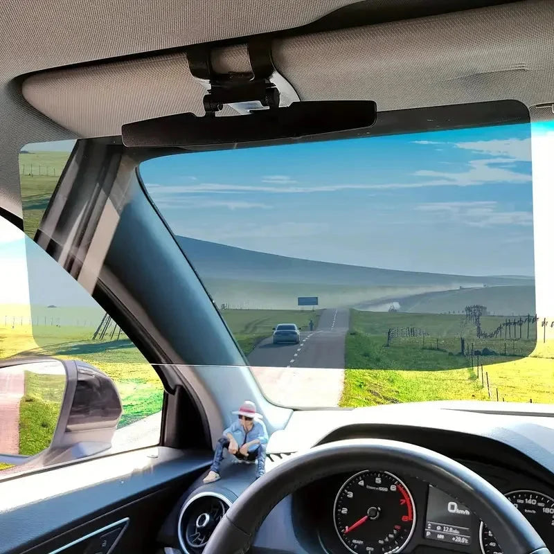 Car Sun Visor Extender Polarized Adjustable 180-Degree Glare-Reducing Panel
