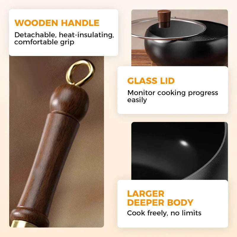 Cast Iron Pot Even Heating Induction Compatible