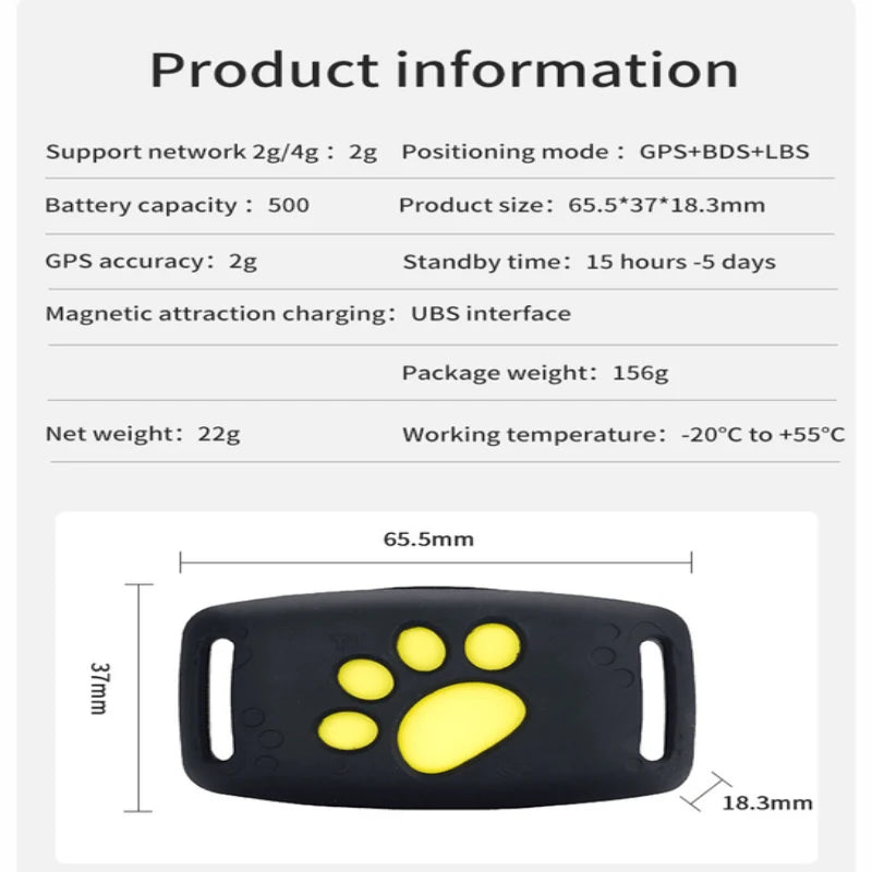 Cat GPS Tracker Real-Time Updates No Subscription Fees