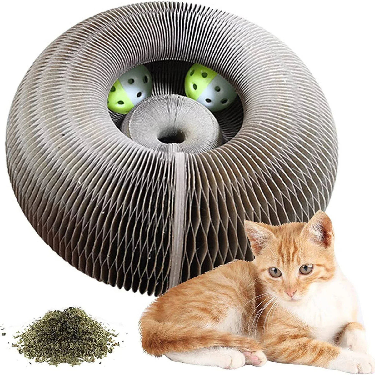 Cat Scratcher Magnetic Reshapable Panels & Enclosed Ball Track