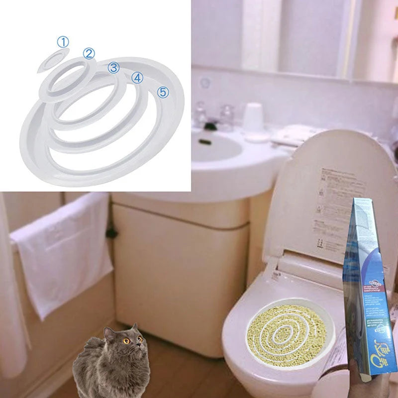 Cat Toilet Training Kit Progressive Inserts Standard Seat Fit