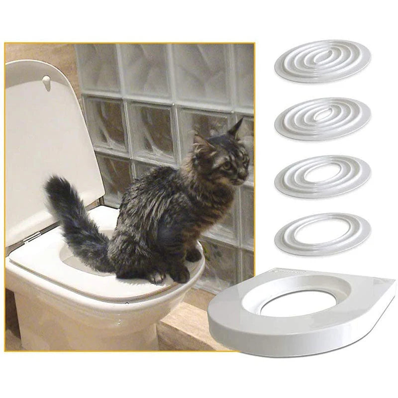 Cat Toilet Training Kit Progressive Inserts Standard Seat Fit