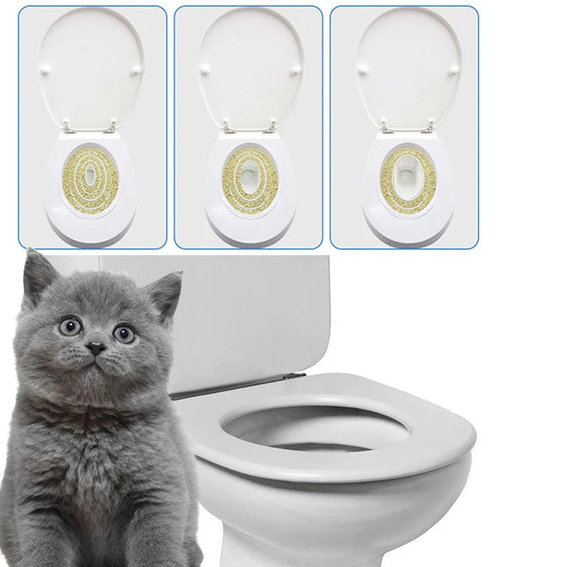 Cat Toilet Training Kit Progressive Inserts Standard Seat Fit