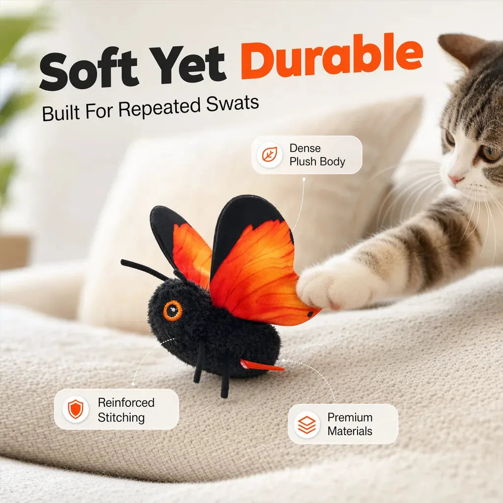 Cat Toy Fluttering Butterfly Touch & Motion Activated