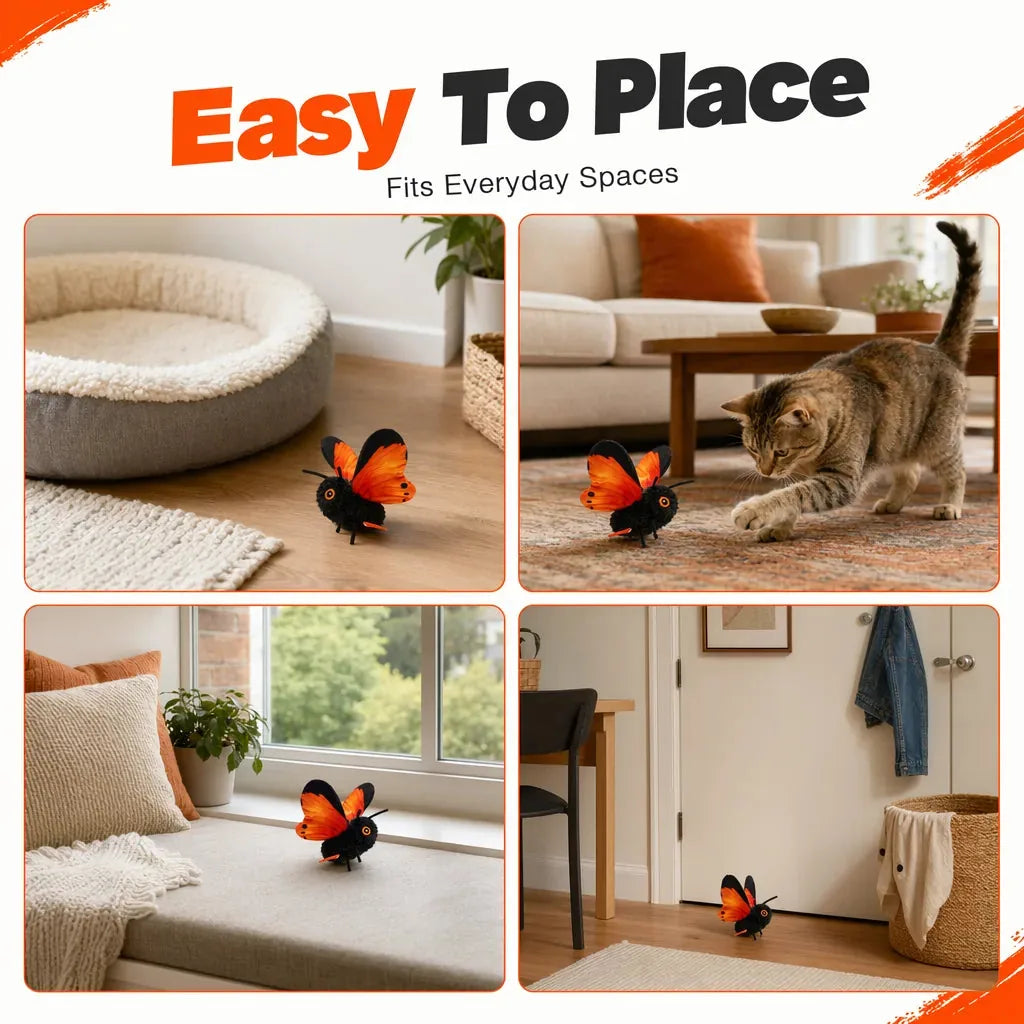 Cat Toy Fluttering Butterfly Touch & Motion Activated