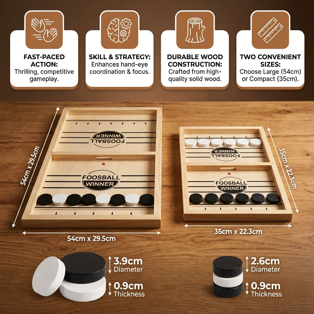 Catapult Board Game Natural Wood Dual Launch Mechanism