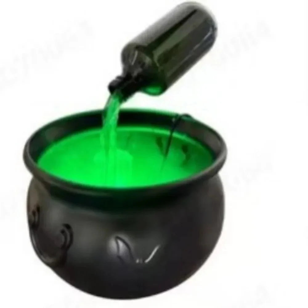Cauldron Decoration Ultrasonic Mist Green LED USB Powered