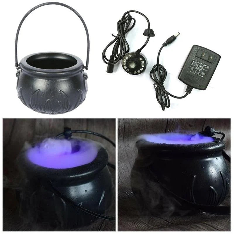 Cauldron Fog Machine Ultrasonic Color-Changing LED Lights