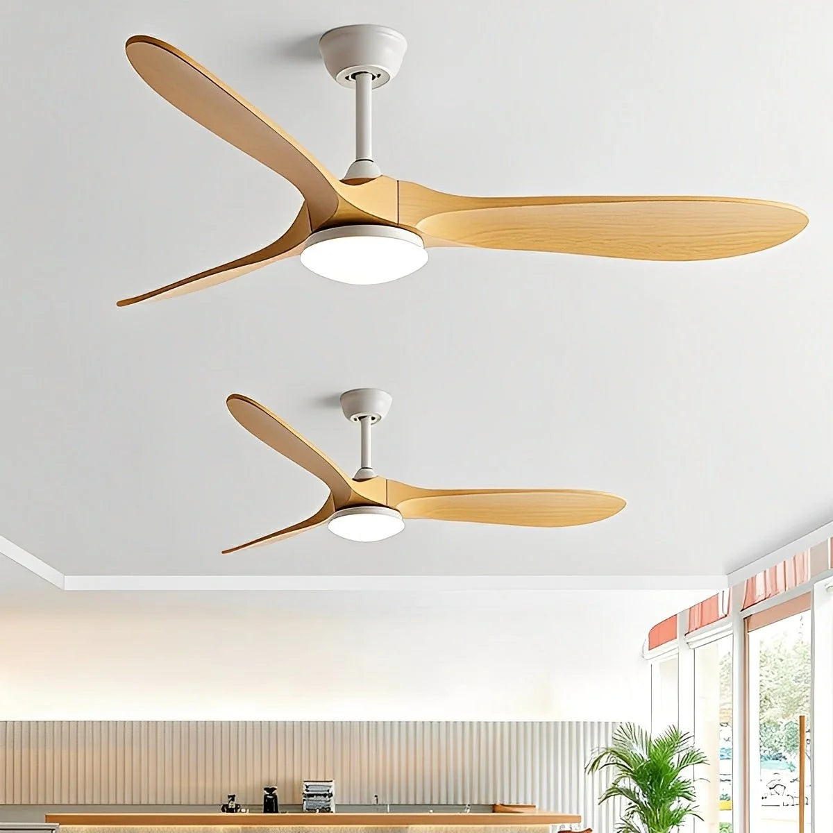 Ceiling Fan Integrated LED Reversible Airflow Quiet DC Motor