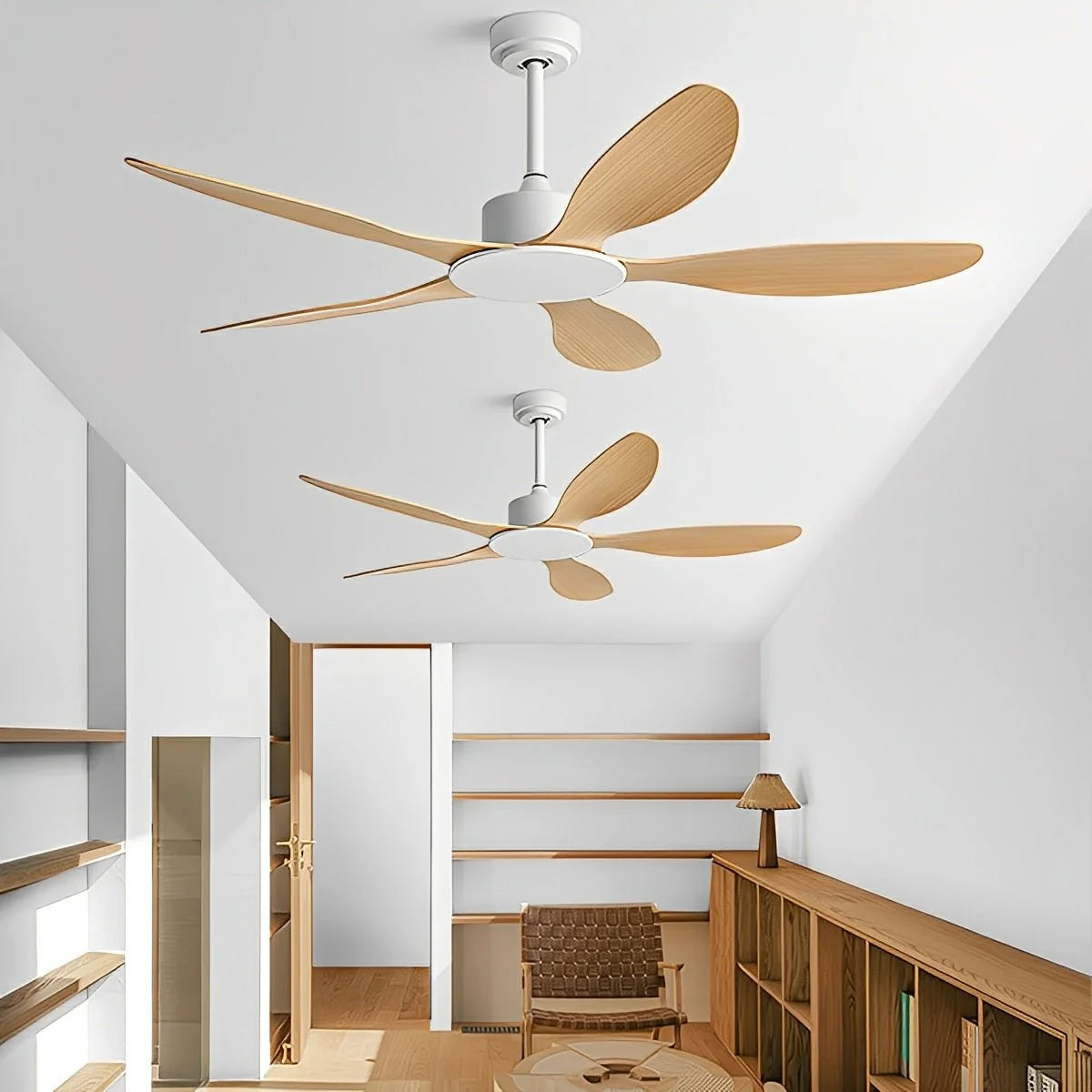 Ceiling Fan Quiet DC Motor Reversible Airflow Remote Control