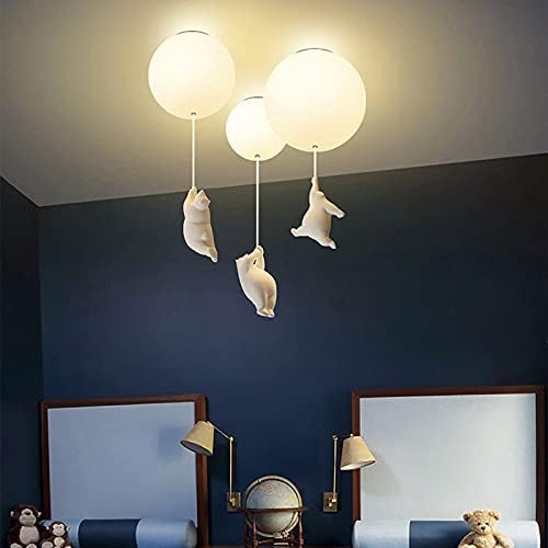 Ceiling Light Bear & Balloon Design Soft Ambient Glow