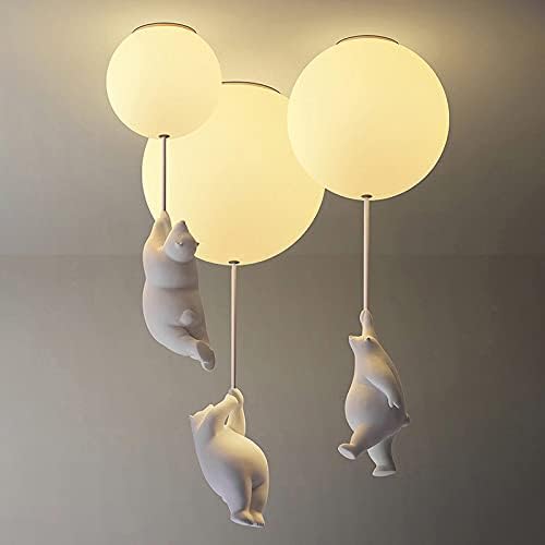 Ceiling Light Bear & Balloon Design Soft Ambient Glow