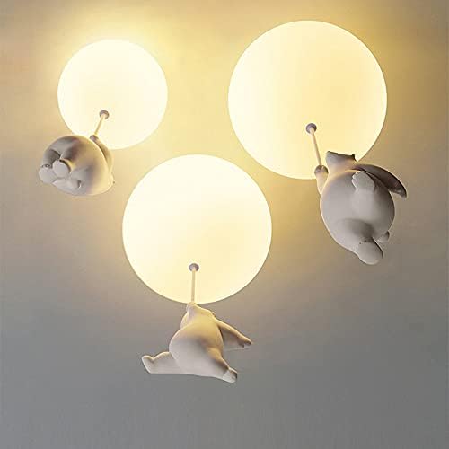 Ceiling Light Bear & Balloon Design Soft Ambient Glow