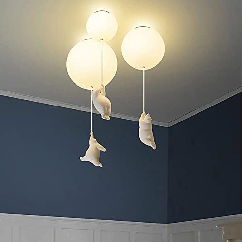 Ceiling Light Bear & Balloon Design Soft Ambient Glow