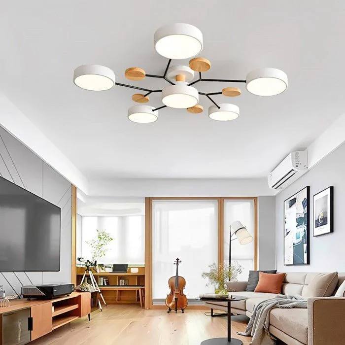 Ceiling Light Branched Design Integrated Warm White LED