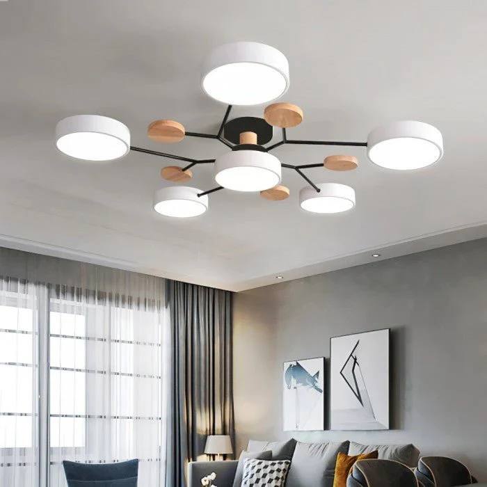 Ceiling Light Branched Design Integrated Warm White LED