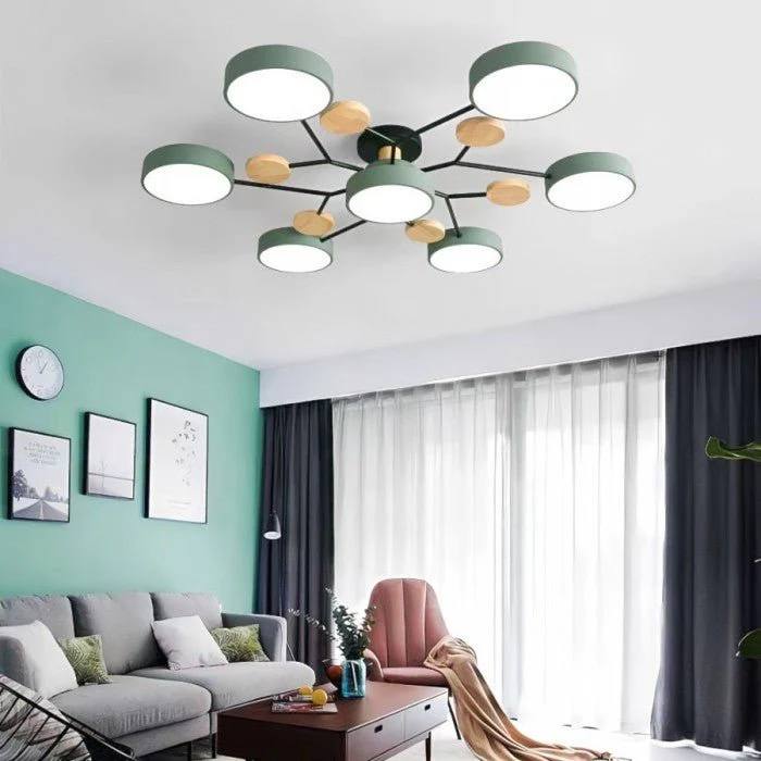 Ceiling Light Branched Design Integrated Warm White LED