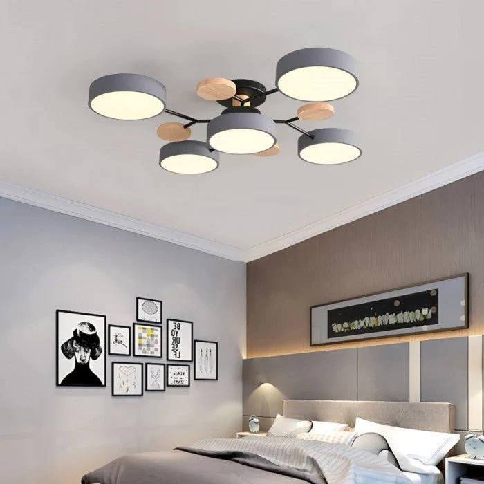 Ceiling Light Branched Design Integrated Warm White LED