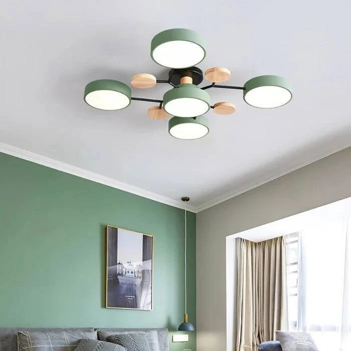 Ceiling Light Branched Design Integrated Warm White LED