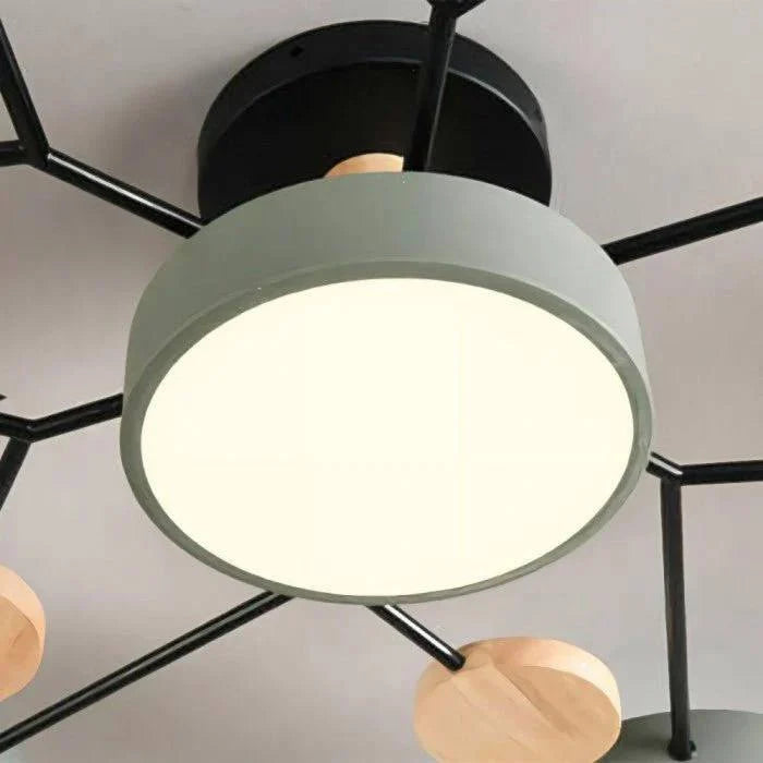 Ceiling Light Branched Design Integrated Warm White LED