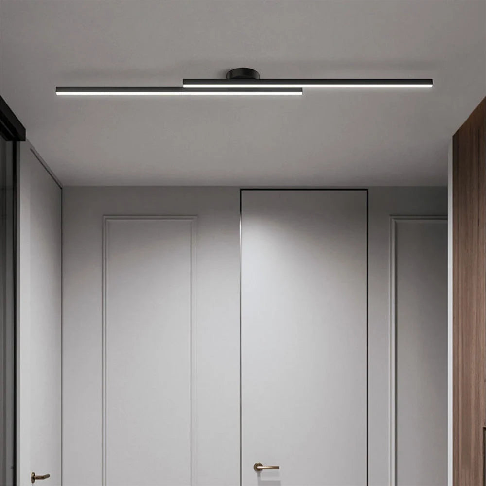 Ceiling Light Double Linear LED Semi-Flush Mount