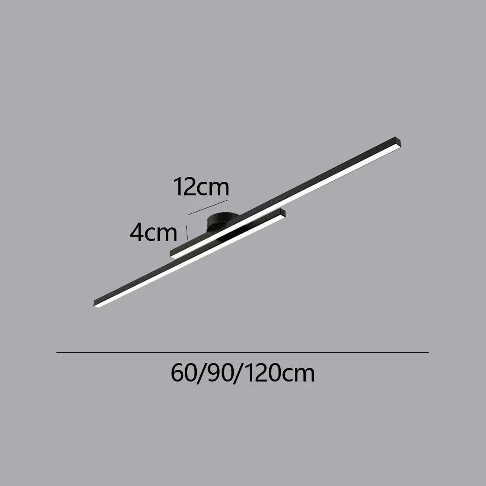 Ceiling Light Double Linear LED Semi-Flush Mount