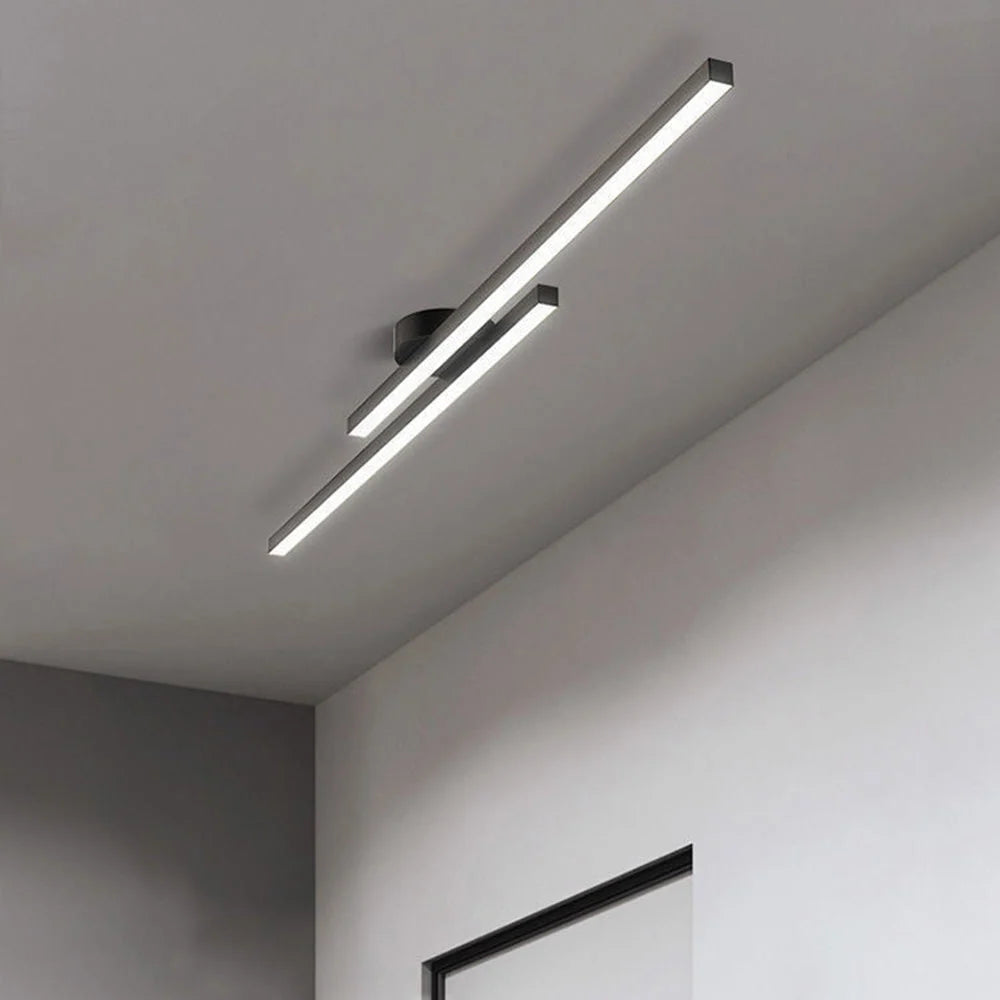 Ceiling Light Double Linear LED Semi-Flush Mount
