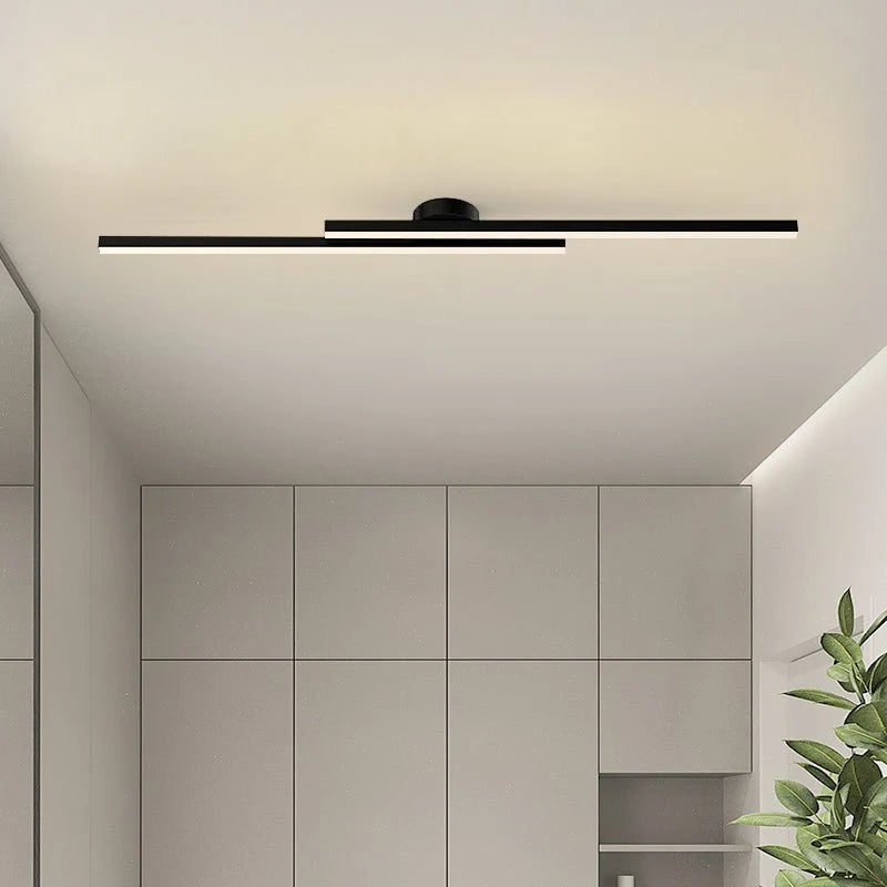Ceiling Light Double Linear LED Semi-Flush Mount