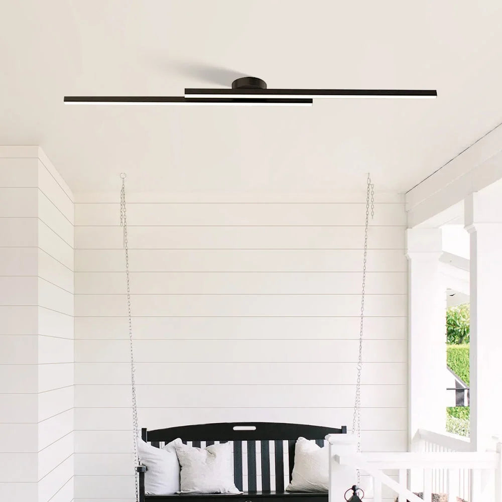 Ceiling Light Double Linear LED Semi-Flush Mount