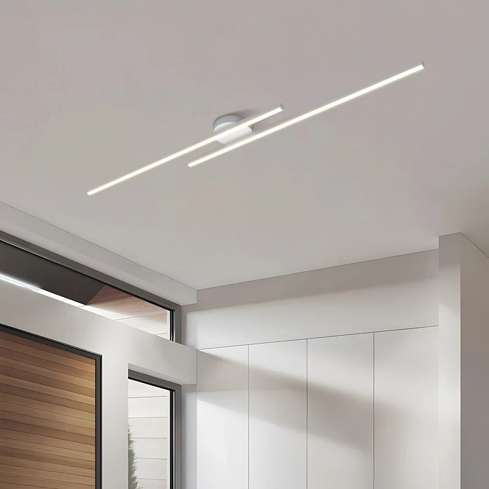 Ceiling Light Double Linear LED Semi-Flush Mount