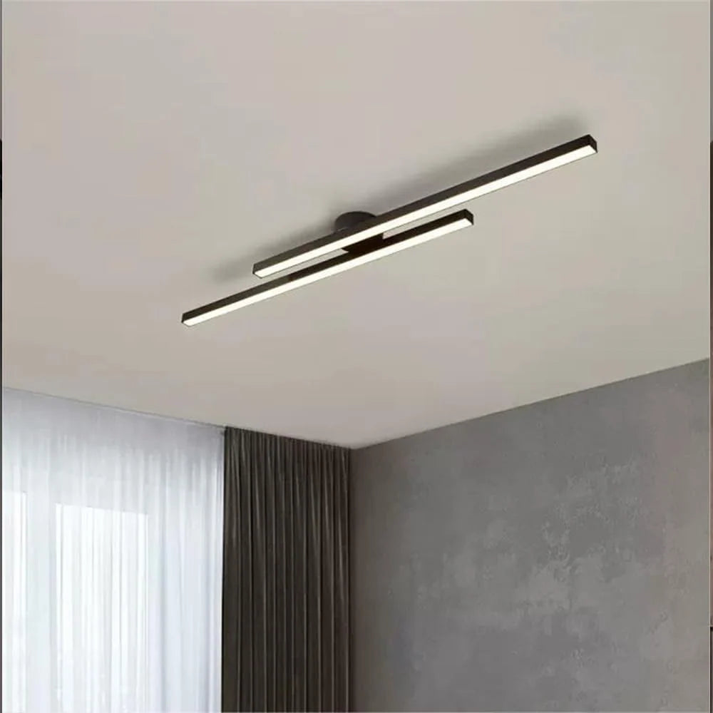 Ceiling Light Double Linear LED Semi-Flush Mount