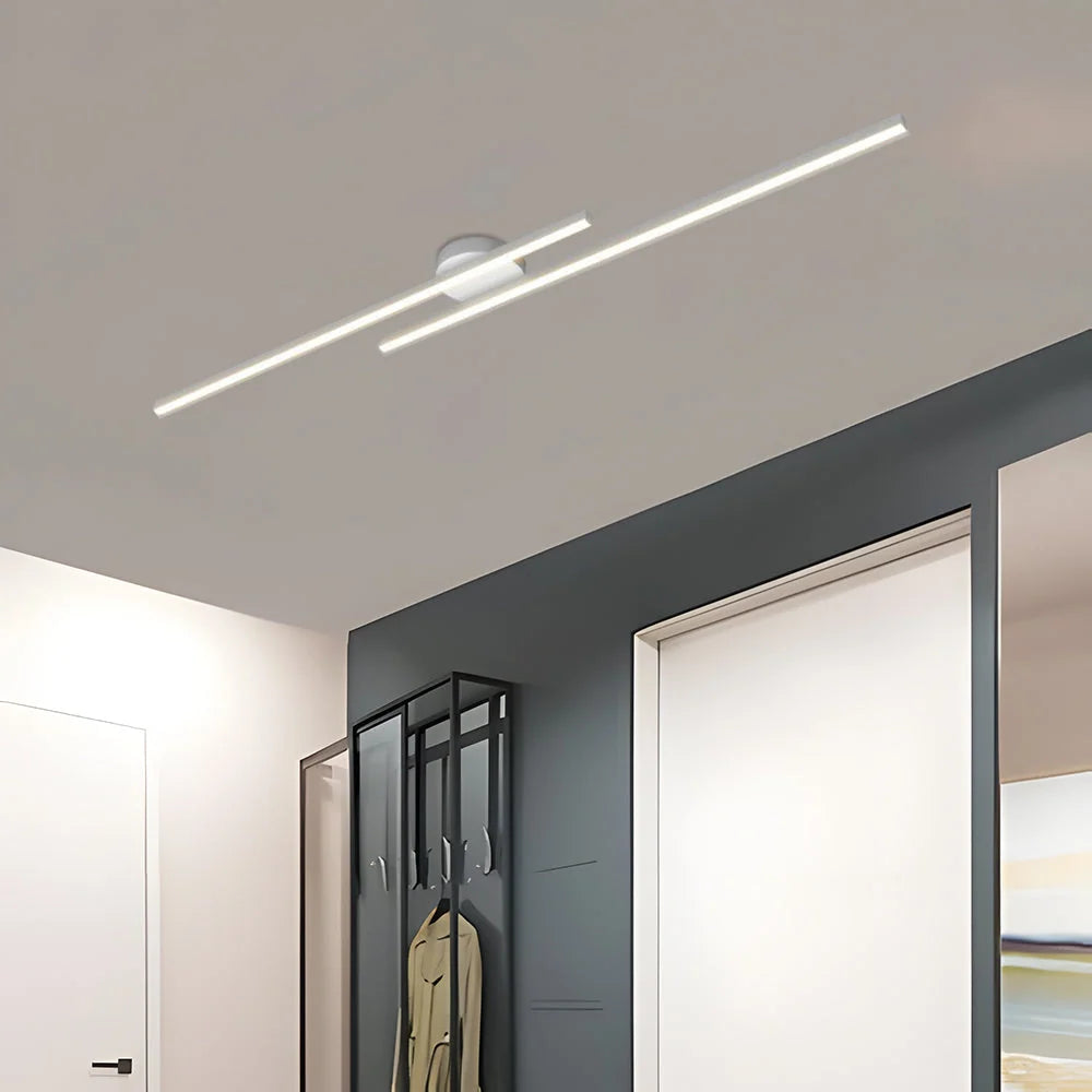 Ceiling Light Double Linear LED Semi-Flush Mount