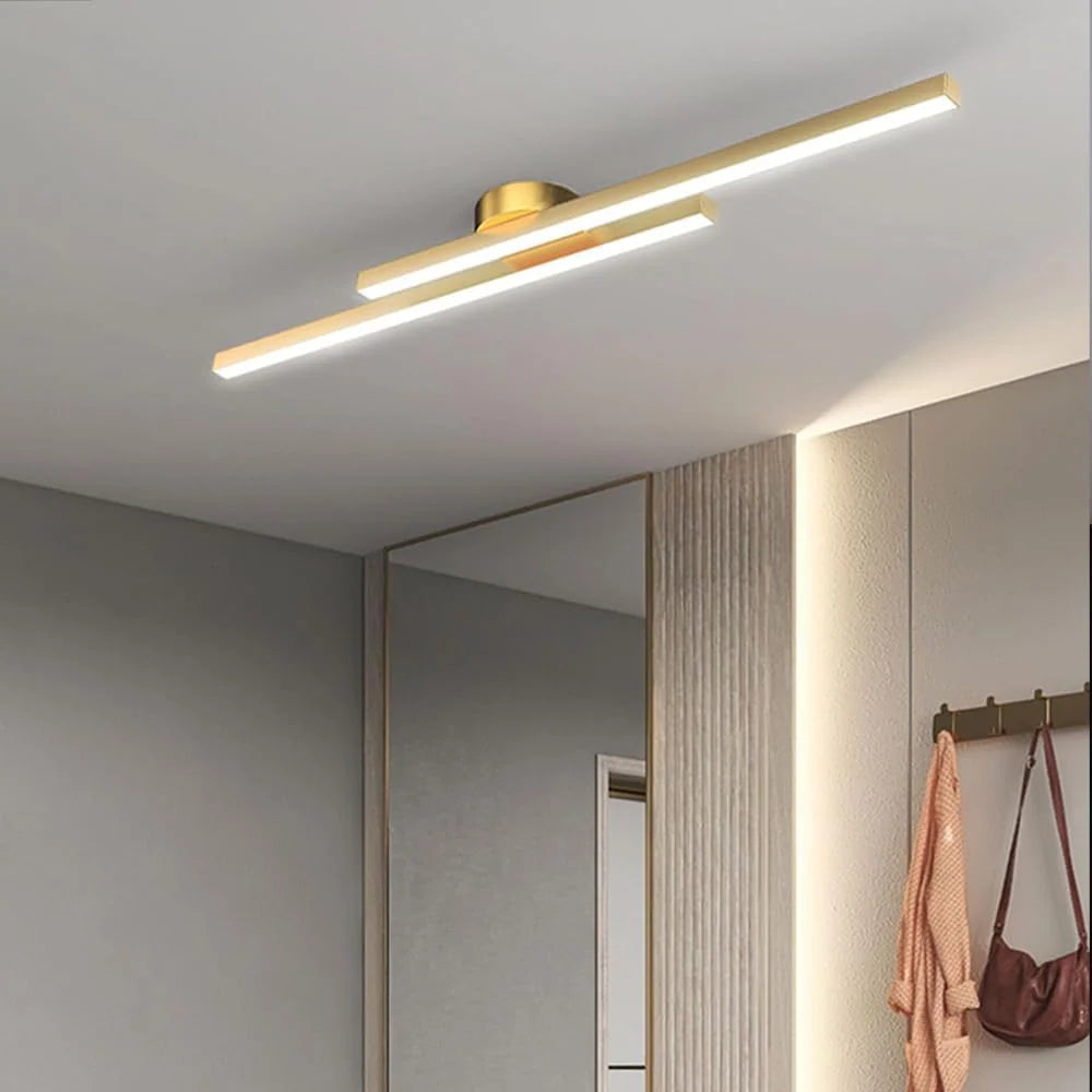 Ceiling Light Double Linear LED Semi-Flush Mount